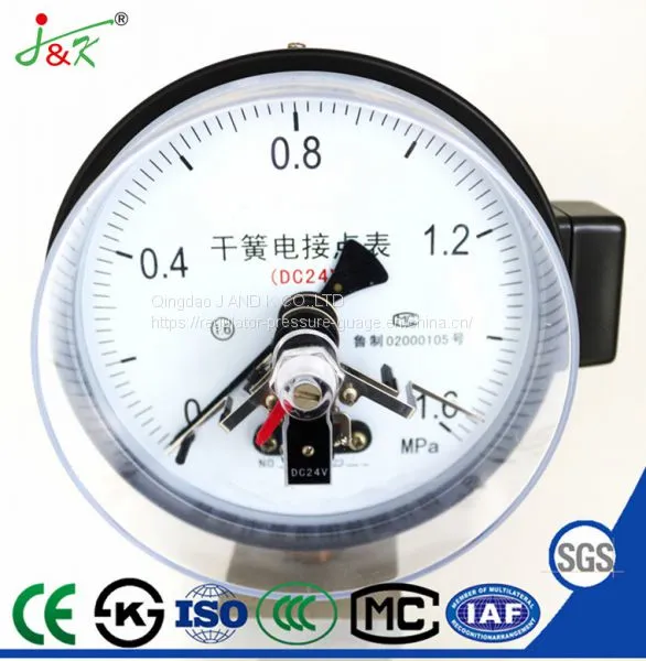 150mm Reed Switch Electric Contact Pressure Gauge With Best Price photo-3