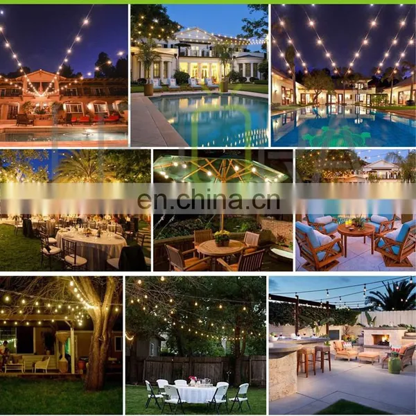 Wholesale Festoon Lights 48ft 15/24pcs Edison Bulb String for Decoration Party Christmas photo-6