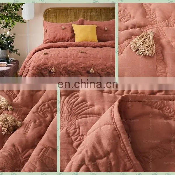 Eco-Friendly Bamboo Fiber Microfiber Summer Luxury Queen Size Cotton Bed Duvet Cover Set photo-3