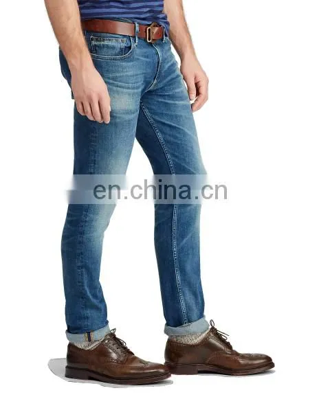 Diznew Wholesale Zipper Fly 98% Cotton Fabric Jeans Trousers Plain Mens Selvedge Denim Jeans photo-6