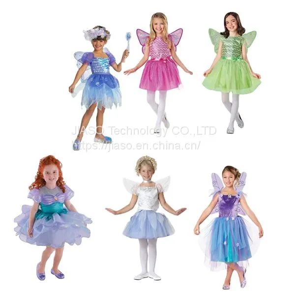 Factory Price Children Fancy Dress Fairy Costume Kids Girls Halloween Costumes
