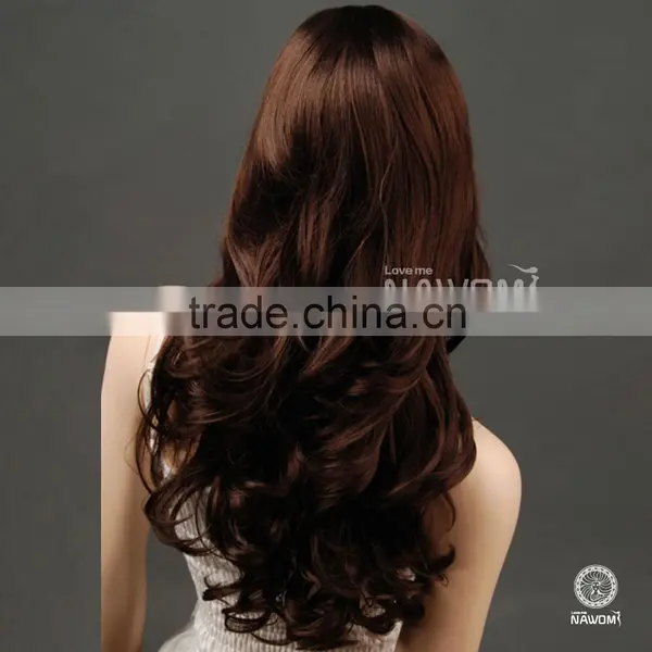 W3415 Virgin Brazilian Curly Human Hair Lace Front Wig photo-3