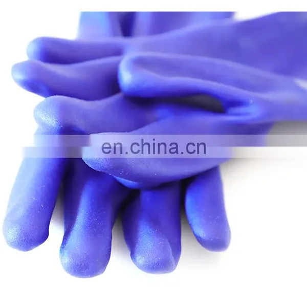 Fruit Usage Anti Puncture And Anti Cut High Level Performance Long Sleeve PVC Sandy Pineapple Plantations Gloves photo-2