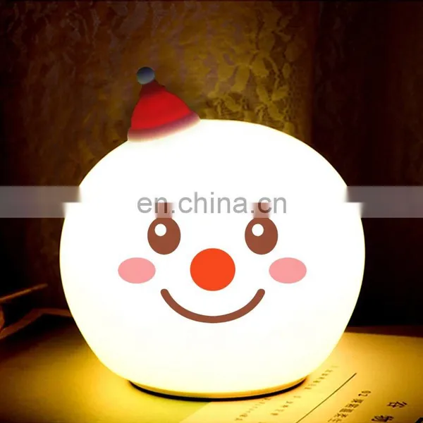 Portable Cute Sheep Silicone Led Night Light ,touch Sensor Beside Table Lamp for Bedroom photo-2