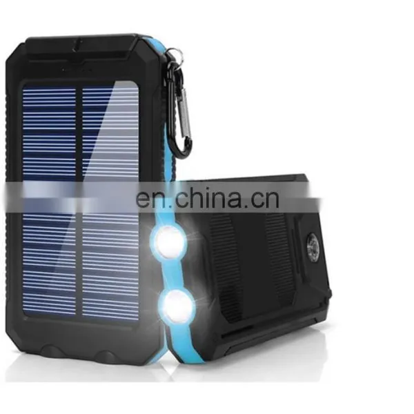 Solar Power Bank 8000mah Led Screen Display Light Solar Power Charger Recharge Battery Power Charger photo-2