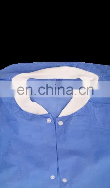 Disposable SMS Lab Coat With Knit Collar and Cuffs photo-5