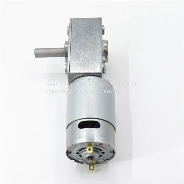Kegu Motor KG-4058Z555 DC12V 24V High Torque Low Speed 40mm Worm Gear Motor for Curtain Vending Advertisement Machine photo-5