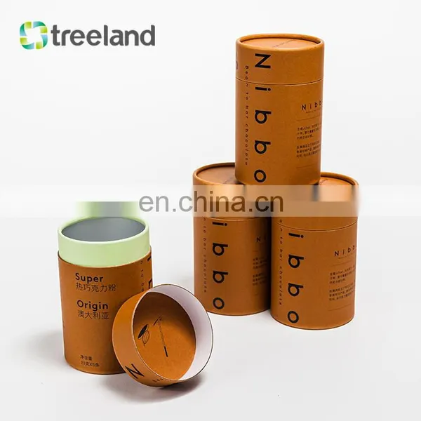 Fancy Chocolate Candy Packaging Custom Printed Round Paper Tube Luxury Cylinder Cardboard Tube photo-3