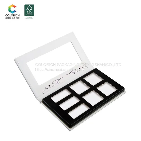 Makeup Sets Yellow Cameleon Eyeshadow Pallete Packaging Paper Magnetism Materials Empty Eyeshadow Pallets photo-3