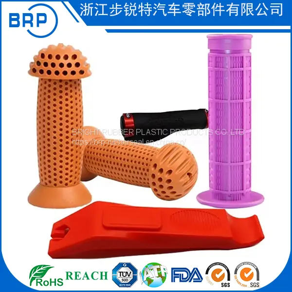 ISO9001 IATF 16949:2016 Certified Anti Slip Silicone Rubber Handle Grips photo-4