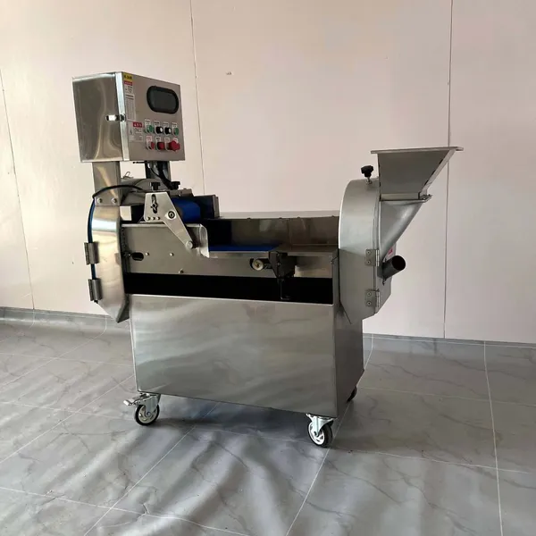 Stainless Steel Inverter Double Cutting Head Vegetable Cutter Machine