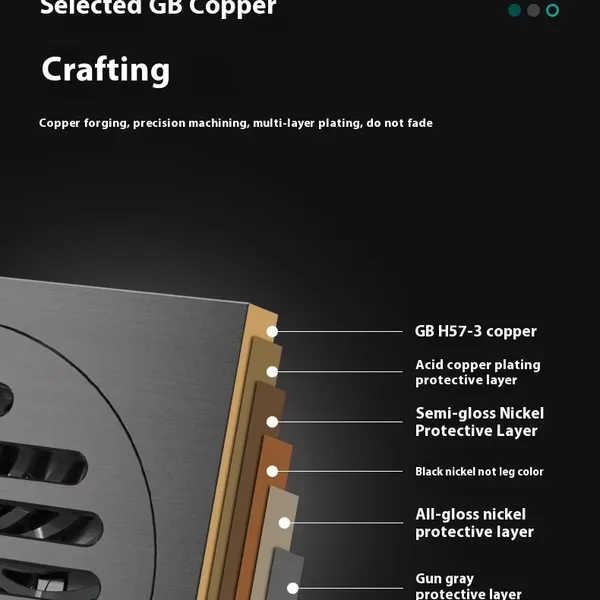 Large Displacement All Copper Modern Straight Row Odor-Proof Dry Wet Area Kitchen Anti-Return Shower Floor Drain for Hotels photo-5