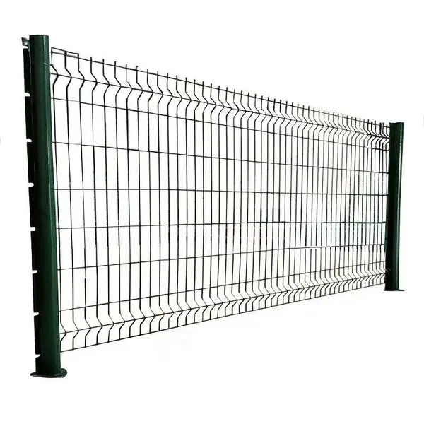 3D Curved Wire Mesh Fence With Concrete Base for Stadium Perimeter photo-1