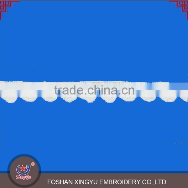Latest Design Customized Embroidery Designs White Crochet Mesh Lace Trim Crochet for Garments photo-2
