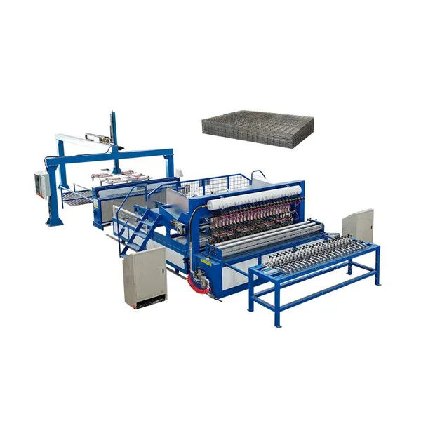 Máquina de soldar malla de alambre soldada por rodillo automática para paneles y malla en rollo