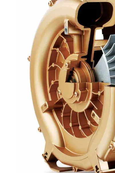 2hb810h17 Positive and Negative Pressure High-pressure Blower: Dual Functions of Positive Pressure Blowing and Negative Pressure Suction (vacuum), Also Known as a High-pressure Blower for Both Blowing and Suction. photo-2