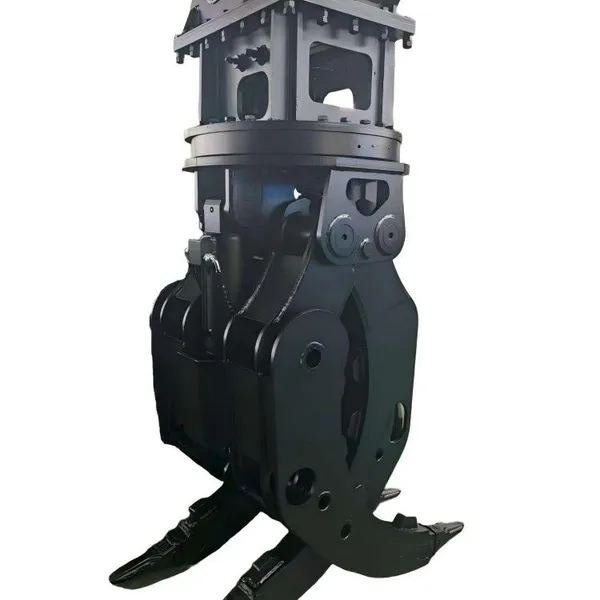 Factory Direct 20T Excavator Stone Grab OEM Custom Tine & Pin Size | 360° Hydraulic Rotary Grapple Supplier With Slew Bearing Drive, QC Certified photo-3