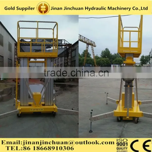 Movable Aluminum Alloy Electric Alloy One Man Lift Work Platform 6m 200kg