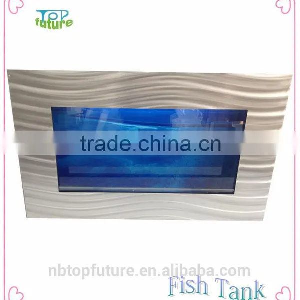 Hot-sale Customize Wall Aquarium Stainless Steel Frame Wall Hanging Fish Tank photo-2