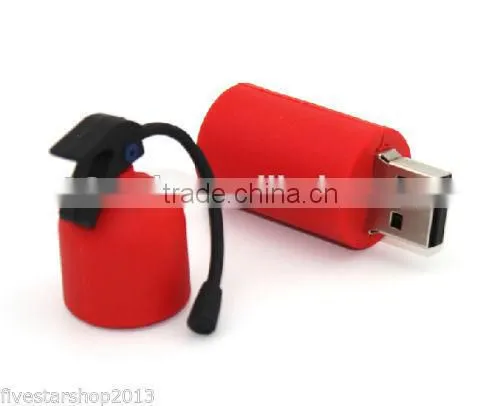 Wholesale Good Quality China USB Supplier Custom Pvc Emulational Fire Extinguisher Usb Flash Drive photo-2