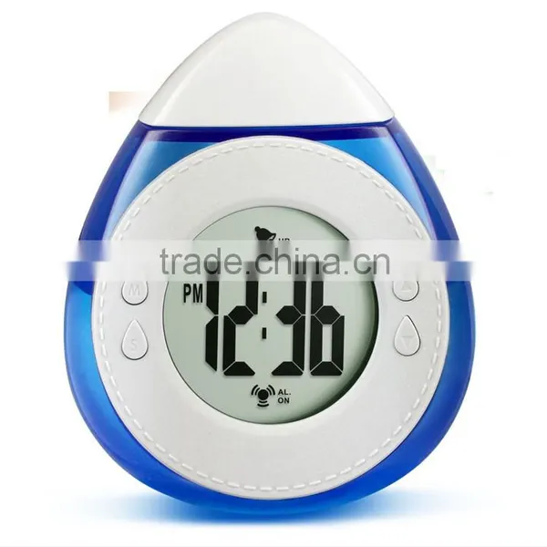 Digital Alarm Clock Waterdrop Shape Led Clocks Alarm Temperature photo-2