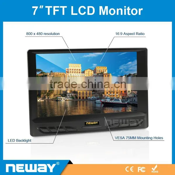 7 Inch TFT LCD VGA HDMI Input Touch Screen LCD Monitor photo-2