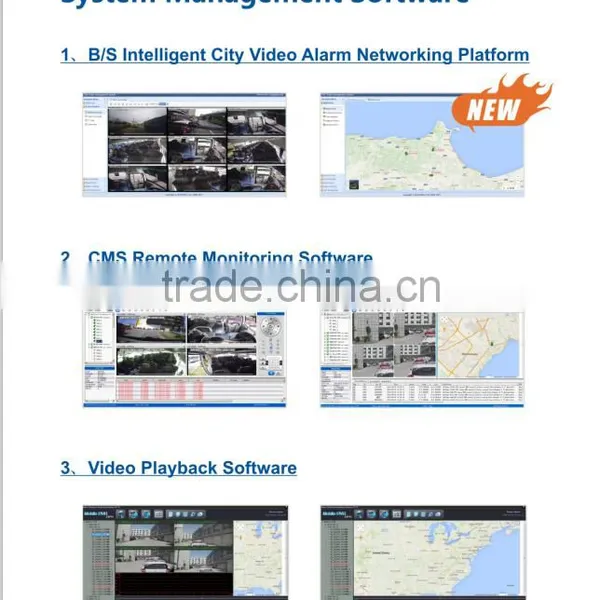 4CH MDVR With GPS,24 Hours Monitor,Mobile DVR AHD 720p 3G GPS WIFI photo-6