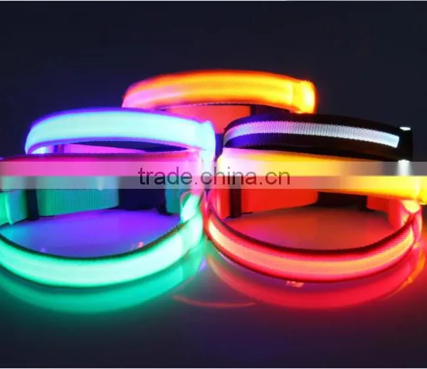 Collar Led Night Light-up Flashing Glow In The Dark Led Cat Collar Led Dog Collar photo-4