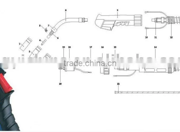Mig Welding Torch Binzel CB15K