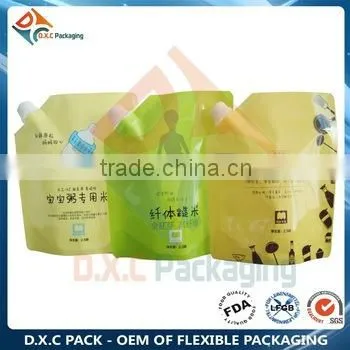 Manufacture Custom Print Premium Class Rice Packing Bag With Spout photo-2