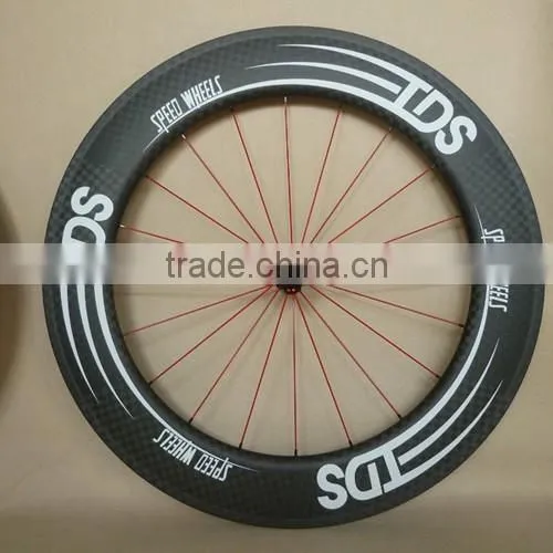 23mm Wide U Shape Tubular Carbon Wheels 88mm Bicycle Wheelset Ruedas Carbono photo-3