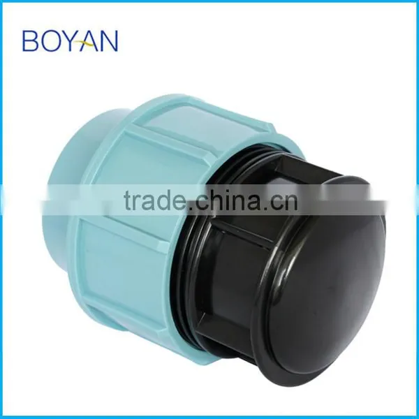 BOYAN Zhejiang Taizhou Plastic Pipe Fitting Light Blue pp Compression Plug photo-4