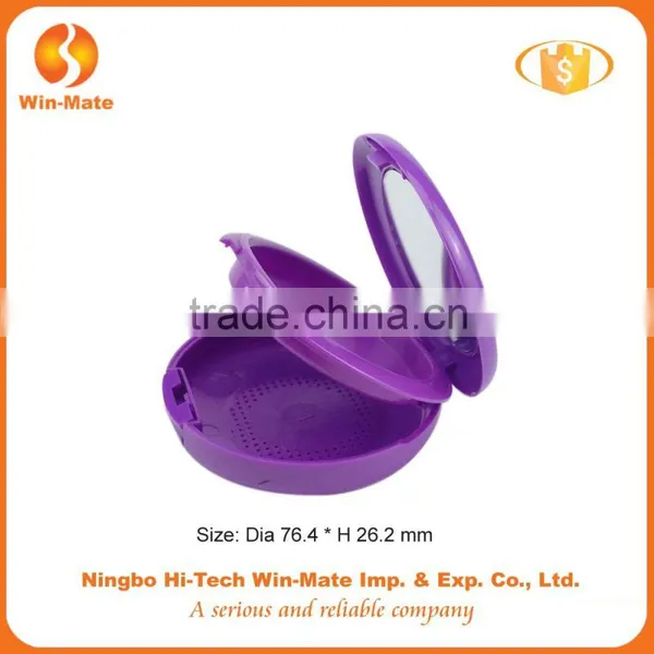 Win-mate Upmarket Design Personal Care Plastic Comb Foundation Box With Mirror photo-2