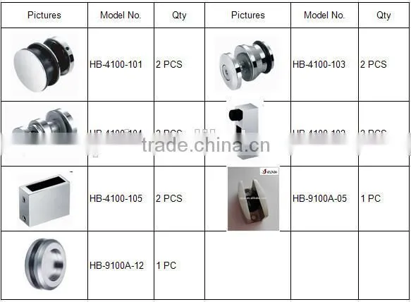 E-PAI Factory Product Sliding /Swing Glass Door Fitting photo-2