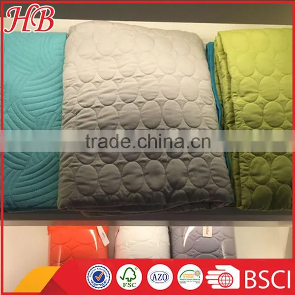 2016 Fashion Design ,85GSM Microfiber Printed High Quality Service, Different Style Pink Stitching Quilt photo-5
