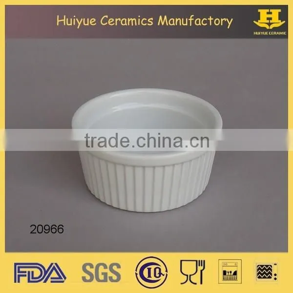 Ceramic Porcelain Round Creme Brulee Bowl, Ramekin Bowl Quality Choice photo-2