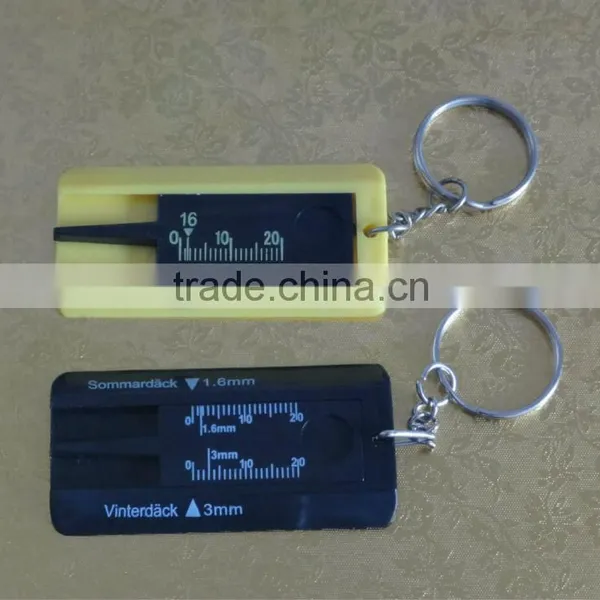Tire Tread Ruler Keychain