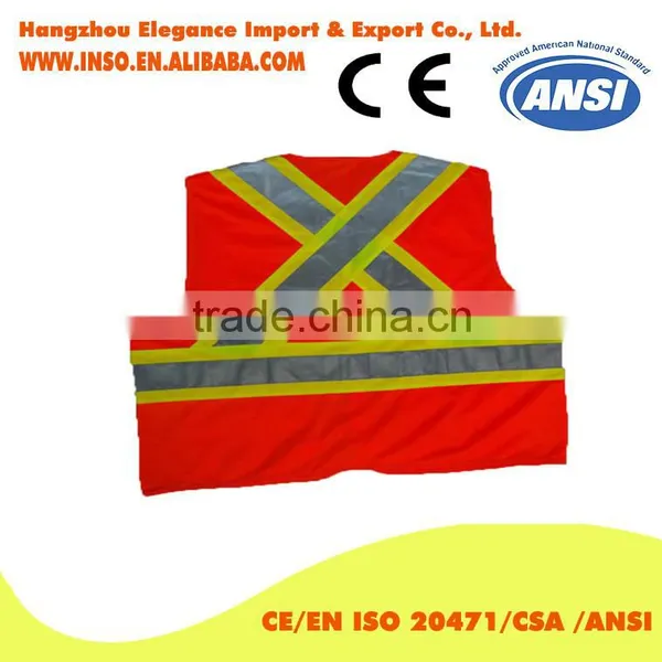 Cheap Price Wholesale Hi-vis Reflective Safety Vest With Pocket CE Certification photo-2