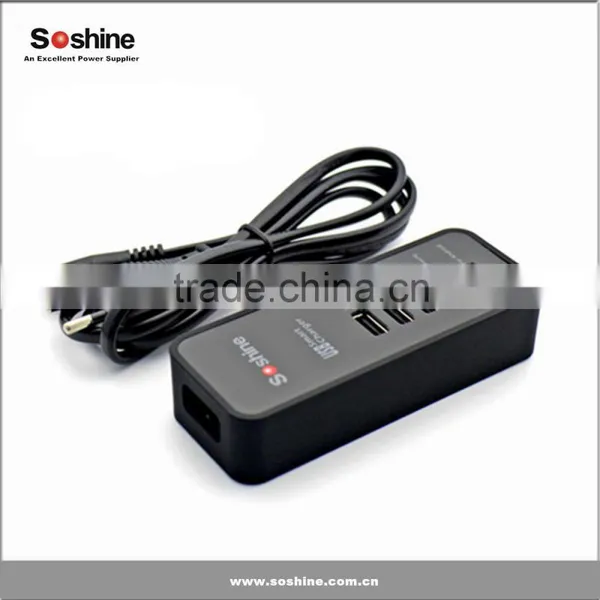 Soshine 3.1A 5 Port USB Portable Travel Charger Rapid Charger for IPhone IPad Android Devices Universal Usb Charger photo-5