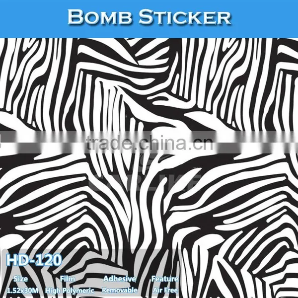 HD-119 CARLIKE Air Bubble Free Lovely Cartoon Vinyl Sticker Bomb Auto Body Color Sheet photo-2