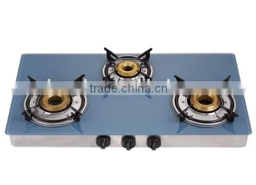 3 Burner Glass Top Gas Stove 8733