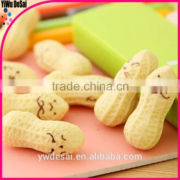 Funny Eraser Set Creative Stationery Lovely Boxed Eraser Simulation of Peanuts Children Fancy Erasers Sets photo-2