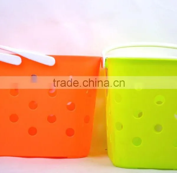 Handle Plastic Laundry Basket photo-3