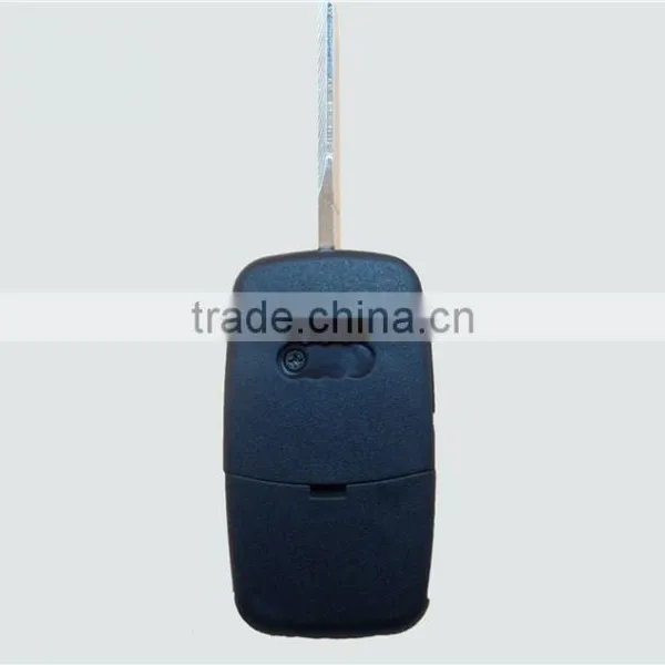 Uncut Folding 2 Boottons Keyless Entry Remote Flip Folding Car Key Shell For AudiA4 A6 A8 Key Shell photo-3