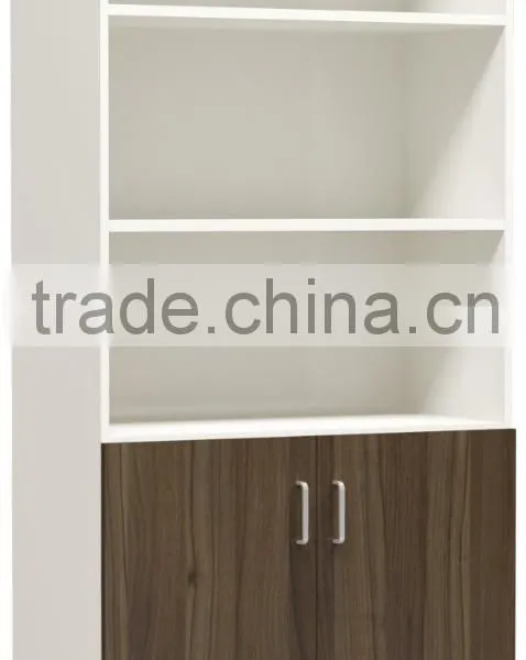 Office Wooden Filling Cabinet Locking Wood Storage Bookcase photo-2
