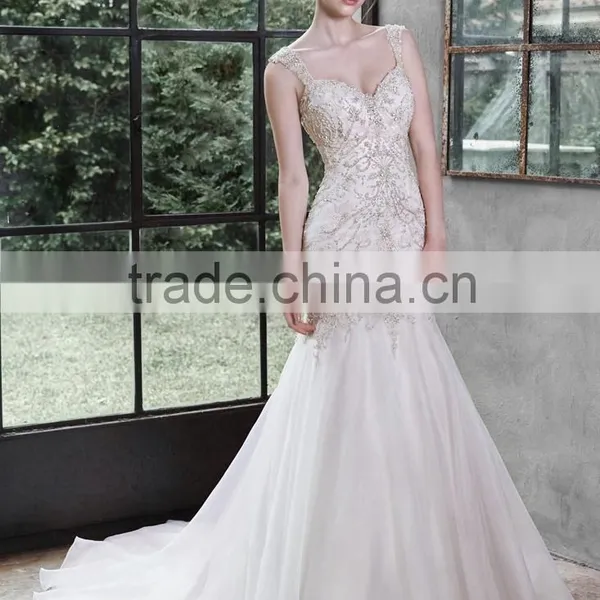 Guangzhou Factory Real Sample Latest China Custom Made Wedding Dress photo-5