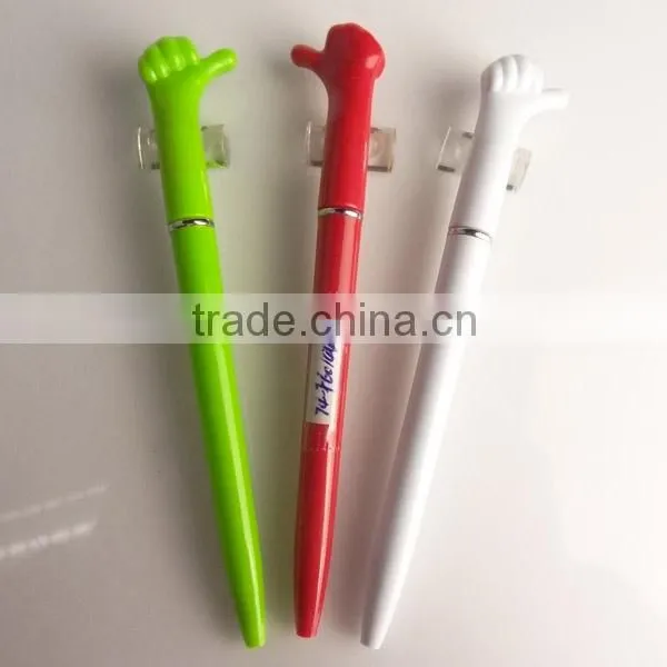 Very Good Cheap Gesture Pen Ballpoint Promotional Plastic Ball Pen photo-2