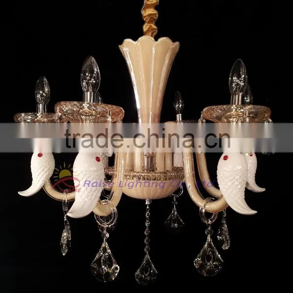 Vintage Glass Crystal Led Pendant Light photo-5