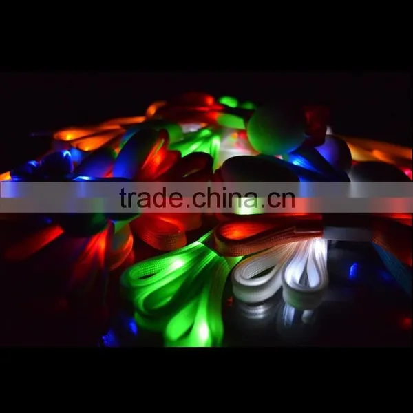 Many Models Party Decoration LED Shoelaces Shoe Laces Flash Light Up Glow Stick Strap Shoelaces photo-3