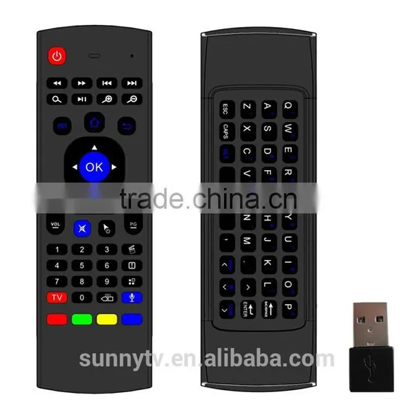 Wholesale MX3 Keyboard MX3 Air Mouse Remote Control Keyboard For PC Laptop Android TV Box 2.4Ghz Wireless Mini Keyboard